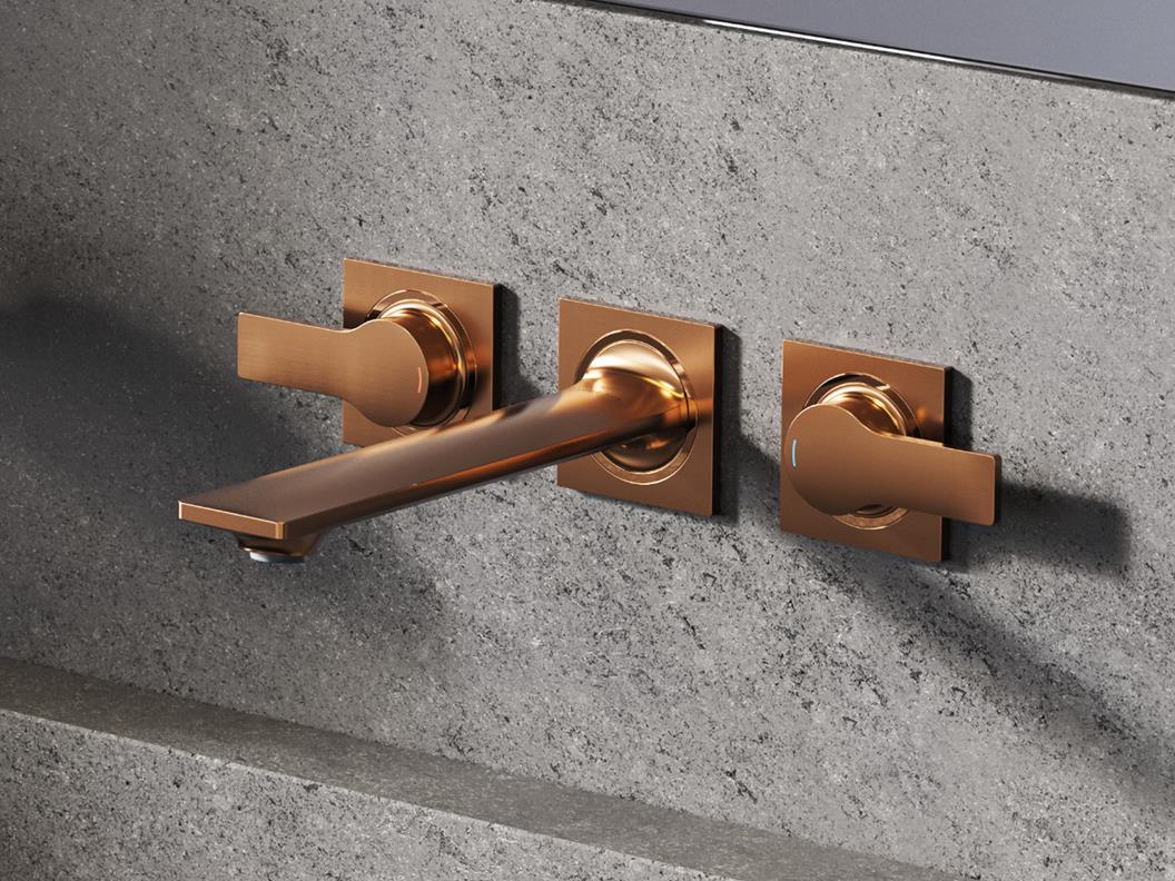 Grohe Allure Warm sunset wall mounted basin mixer