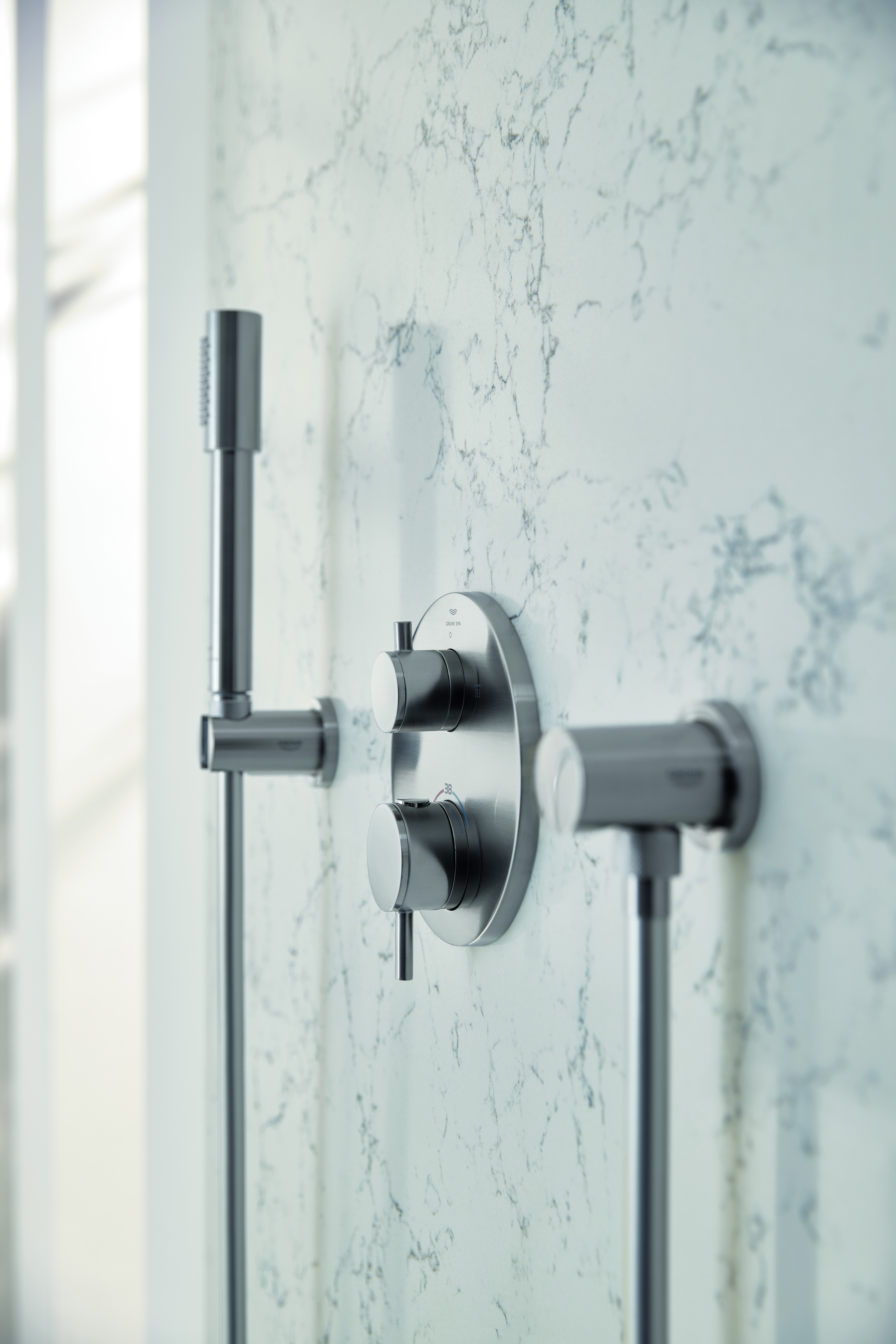 Shower atrio collection supersteel finish