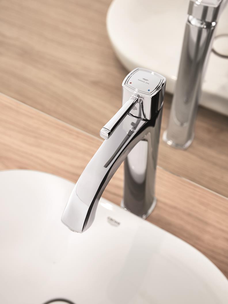 basin mixers chrome finish 